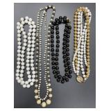 4 Beaded necklaces
