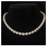 Oval Pearl Necklace