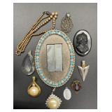 Vintage belt buckle, Necklace, 5 necklace