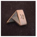 10k gold 30th anniversary pin in Balfour case