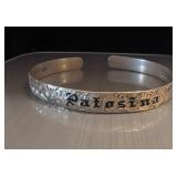 14k gold Hawaiian Kuuipo Sweetheart Scroll Cuff