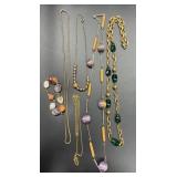 5 Vintage necklaces and bracelet