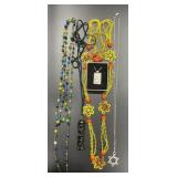 5 Necklaces, little locket with an angle.