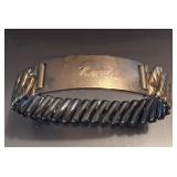 1/40 10k rolled gold plate name badge engraved