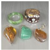 Assorted Stone & Carved Jewelry ï¿½ Jade Style
