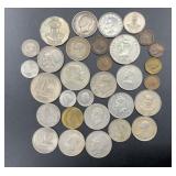 31 Currency coins, Juliana Koningin, Malaysia,