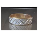 14 K gold band two toned engraved Nov 5, 1966 to