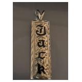 14k gold custom Hawaiian name pendant Jack 4.41g