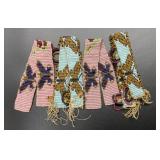 4 Bead loom bracelets, 8in long