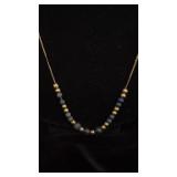 14k gold filled long necklace 7.84g