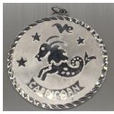 Sterling silver Capricorn Pendant 19.06g