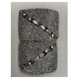 2 Vintage shoe buckle clips made in France. 3x1.5