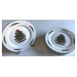 9 vintage Christmas Village Christmas tree