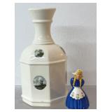Vintage porcelain vase and Dutch kissing girl,