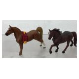 2 collectible horse figures, Safari Ltd.
