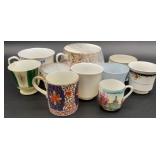 10 Mini vintage tea cups. Porcelain Grace