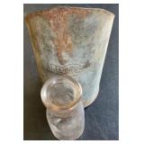 Vintage James Way metal pitcher 9.5x7, Recistered