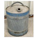 Vintage galvanized metal gas or kerosene can, 11