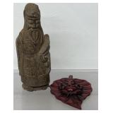 Asian Resin Statue Figurine Made To Look Like