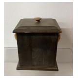 Vintage Pfaltzgraff Village Co. wooden ice box