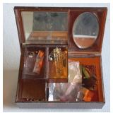 Vintage Hong Kong amber acrylic or lucite