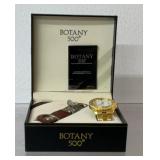 Botany 500 gold-tone men's quartz watch and