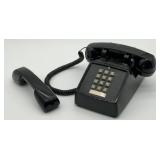 Black Basic Desk Phone Cortelco Analog Phone,