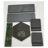 Home decor, engraved stones and slates,