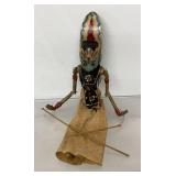 Traditional Indonesian Wayang Golek, hand-carved