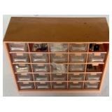 25-drawer plastic parts organizer, missing 3
