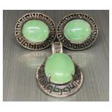 925 Sterling silver earrings and necklace