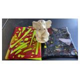 Formalities white and gold elephant 7x5. 2 hand