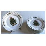 9 vintage Christmas Village Christmas tree