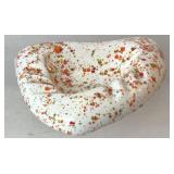 Vintage MCM ceramic ashtray, orange speckled, 7.5
