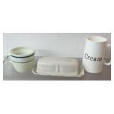 Kitchen items, Federalist Ironstone butter dish,