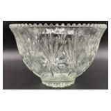 Vintage Hazel Atlas pressed glass punch bowl,