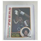 1978 Topps Julius Erving basketball card