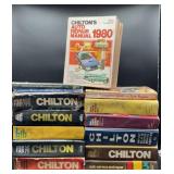 10 Vintage hard cover Chiltons Auto repair