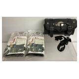 Biking gear, 2 Biker Rain Chaps, Black PVC