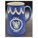 Vintage Wedgwood Blue Jasperware pitcher,