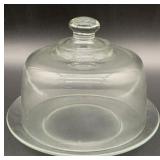 Vintage Arcoroc of France etched glass 2-piece