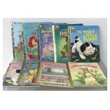9 vintage childrenï¿½s books, a Little Golden Book,