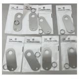 8 Keychains, stainless steel, 316L