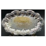 Vintage Wallace silver-plated serving tray,