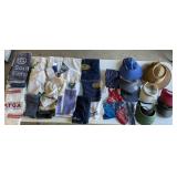 Hats, bandanas, towels, country club and golf