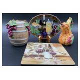 Vintage Fitz and Floyd ceramic pitcher,