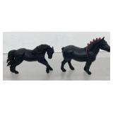 2 collectible horse figures, Safari Ltd.