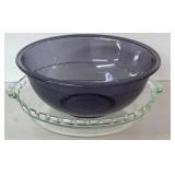Vintage Pyrex dishes, purple mixing bowl 2.5