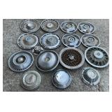 16 vintage Chevrolet  hubcaps and wheel