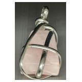 Rose Quartz Crystal necklace pendant